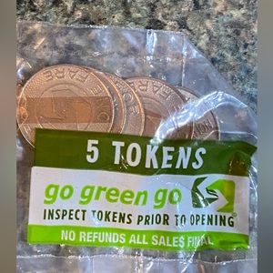Philadelphia SEPTA transit tokens ( 5 tokens)